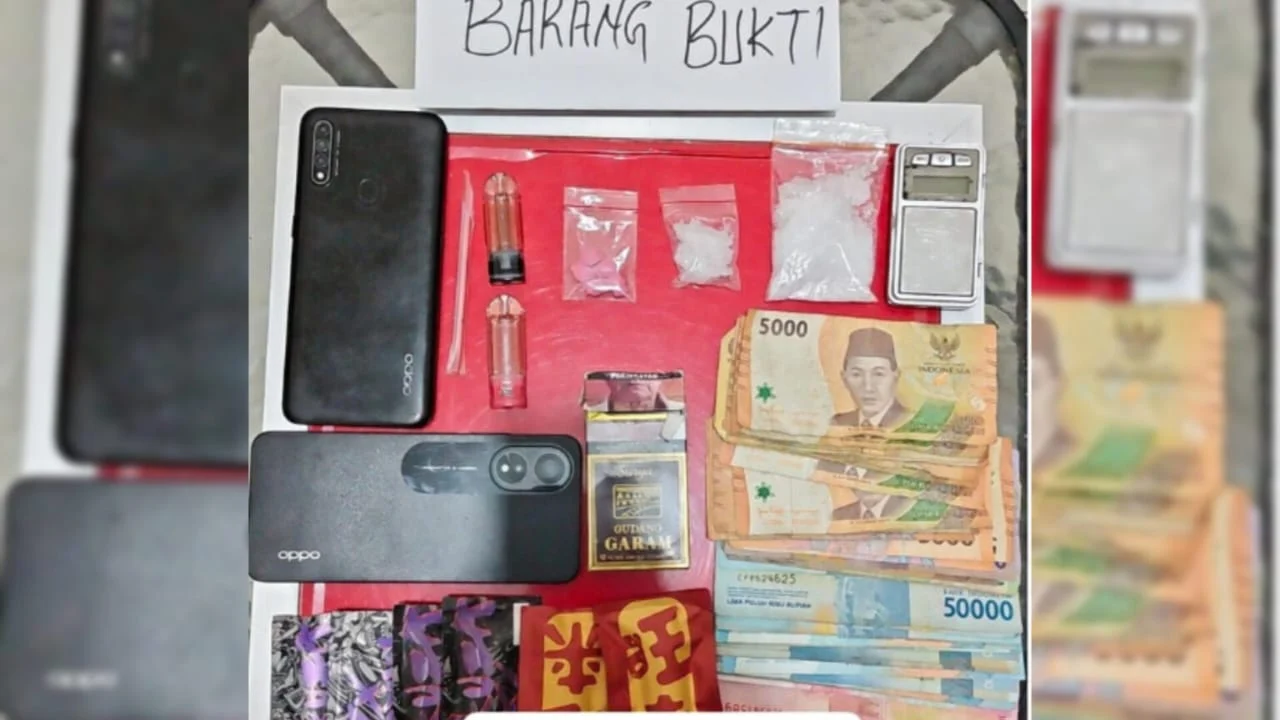 Bukit Komitmen Dipimpin Kasat Narkoba Polres Labuhanbatu AKP Hardiyanto Bersama Tim Ringkus 3 Orang BB Sabu, Pil Ekstasi Dan Cairan Vape Di Perlayuan.